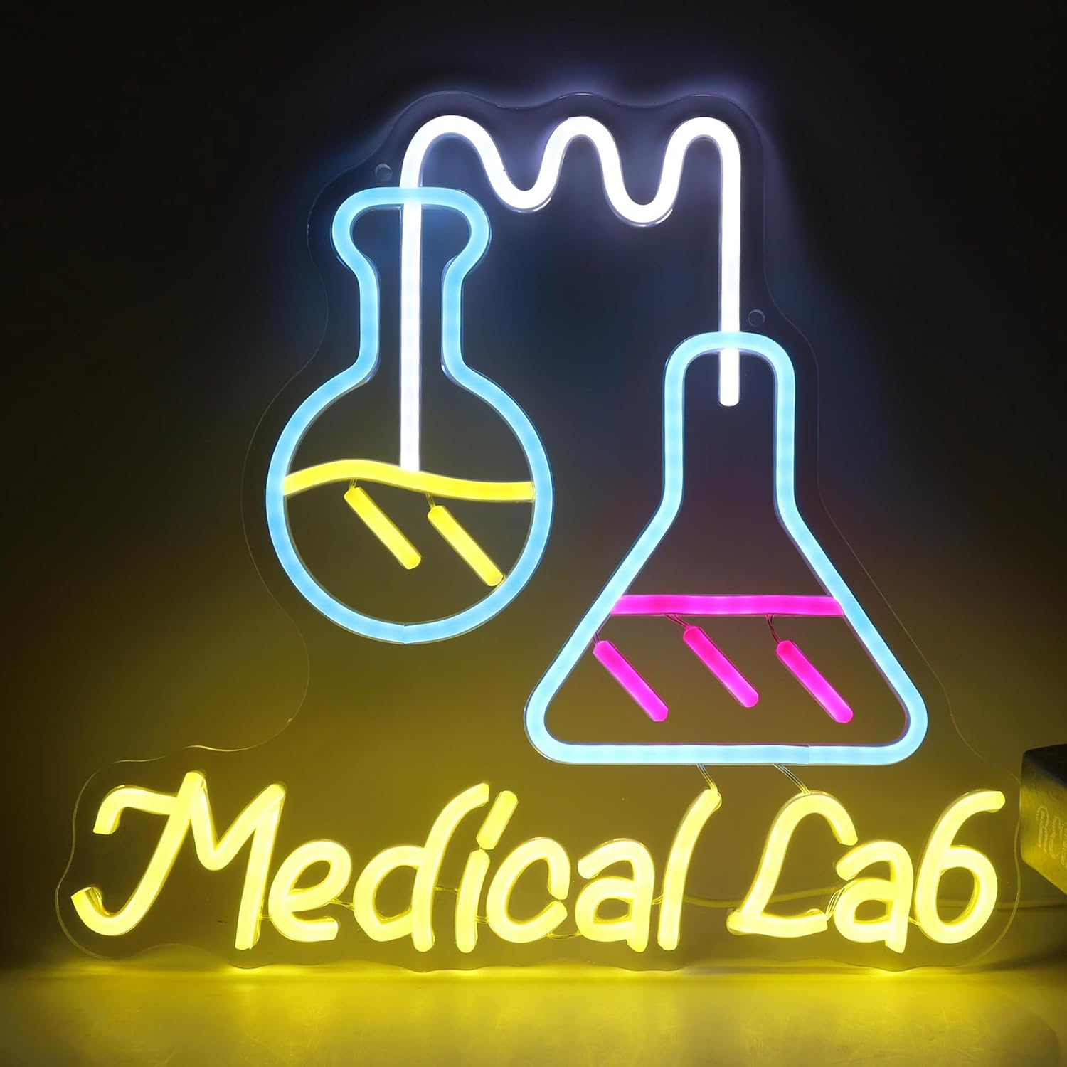 Medical Lab Study - Science Laboratory Neon Sign USB Powered