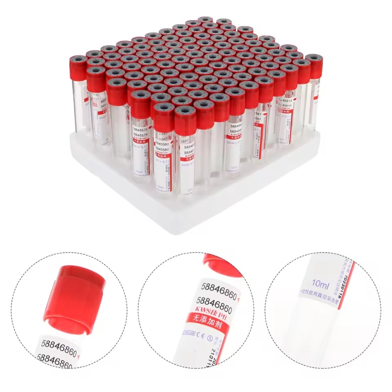 Blood Collection Tube - 100pcs Disposable Vacuum Blood Collection No