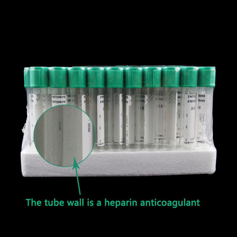 Blood Collection Tube - 3/5/10ml Heparin Sodium Anticoagulant Tube Disposable