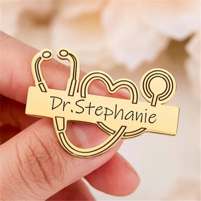 Medical Lab Logo - Stainless Steel Stethoscope Customized Engraved Name