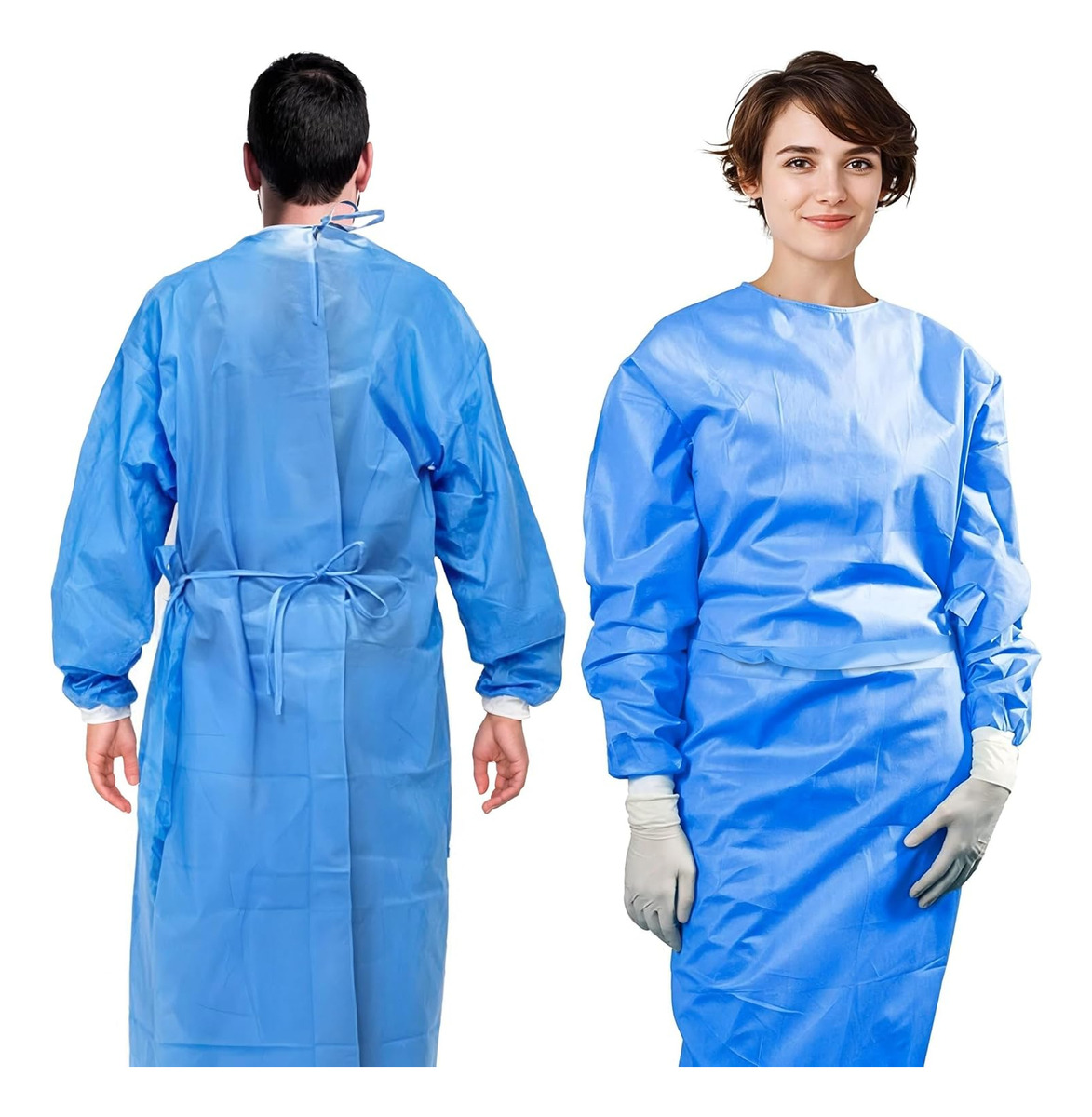 3pcs 45gsm SMS Three-Layer Com - Medical Lab Gown 评论和价格