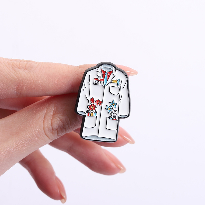 Floral Doctor Nurse Coat Ename - Medical Lab Scientist 评论和价格