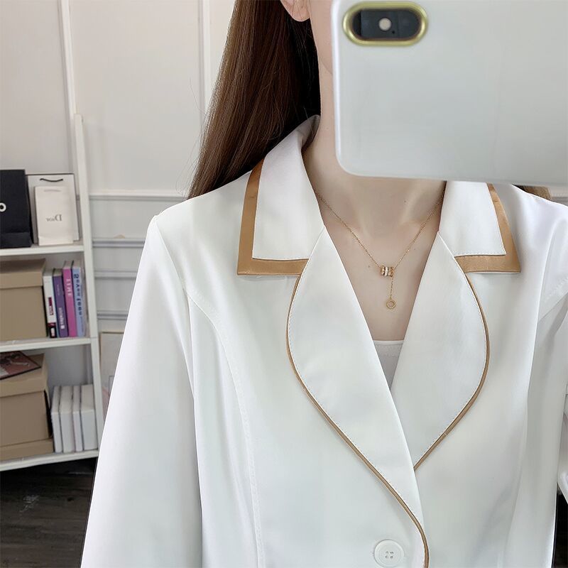 white short beauty uniform dre - Medical Lab Logo 评论和价格