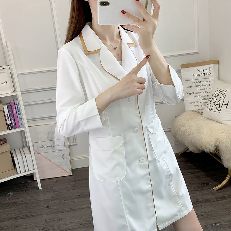 white short beauty uniform dre - Medical Lab Logo 评论和价格