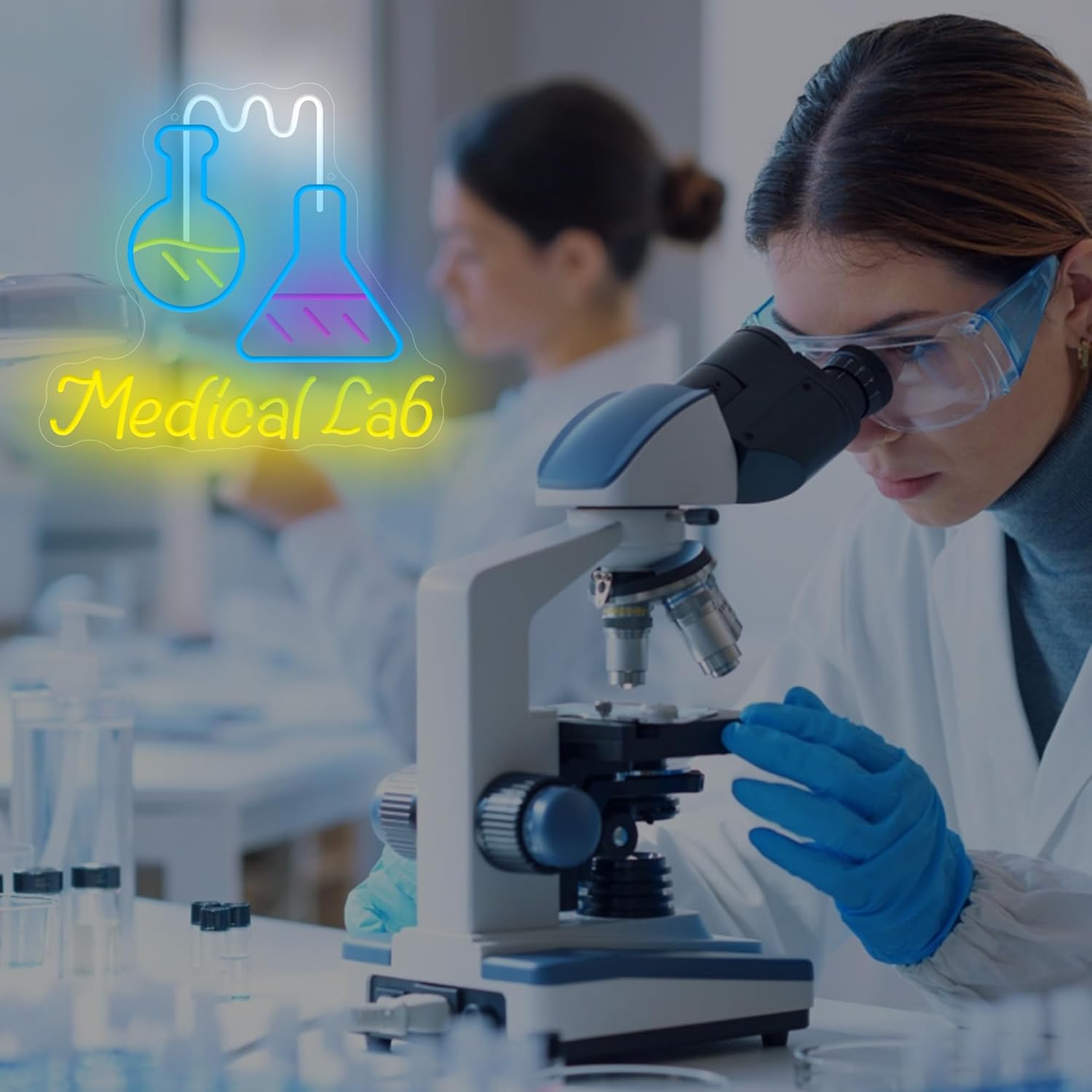 Science Laboratory Neon Sign U - Medical Lab Study 评论和价格