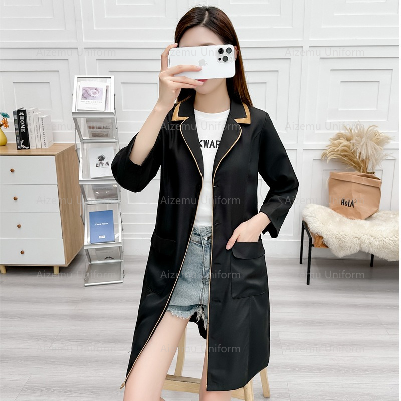 black beauty uniform with beau - Medical Lab Gown 评论和价格