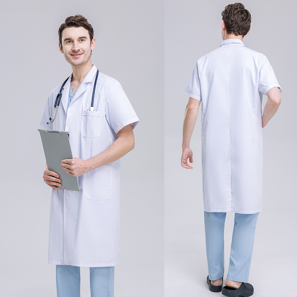 Professional Men Doctors Cloth - Medical Lab Gown 评论和价格