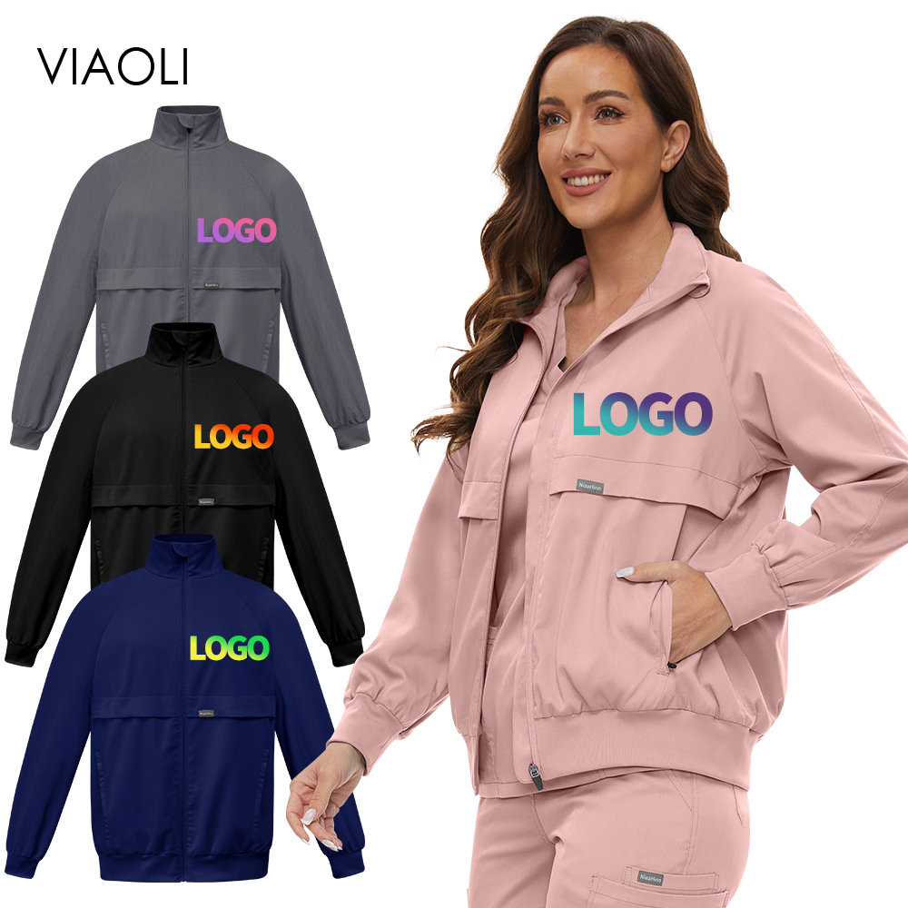 Custom Logo Long Sleeve Jacket - Medical Lab Logo 评论和价格