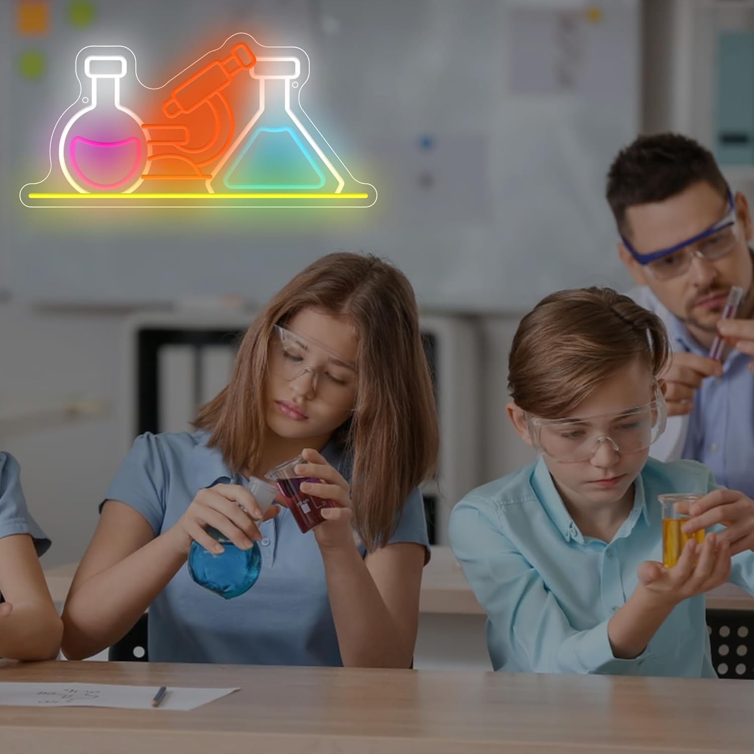 Science Laboratory Neon Sign U - Medical Lab Study 评论和价格