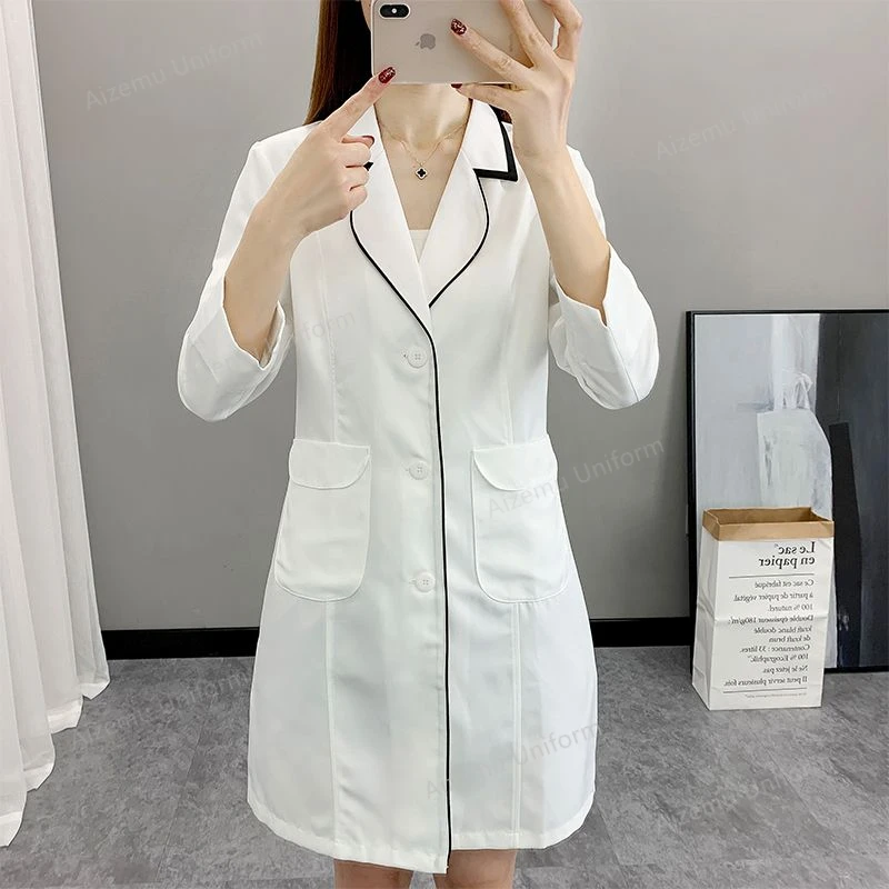 Women Short Spa Uniforms logo  - Medical Lab Logo 评论和价格