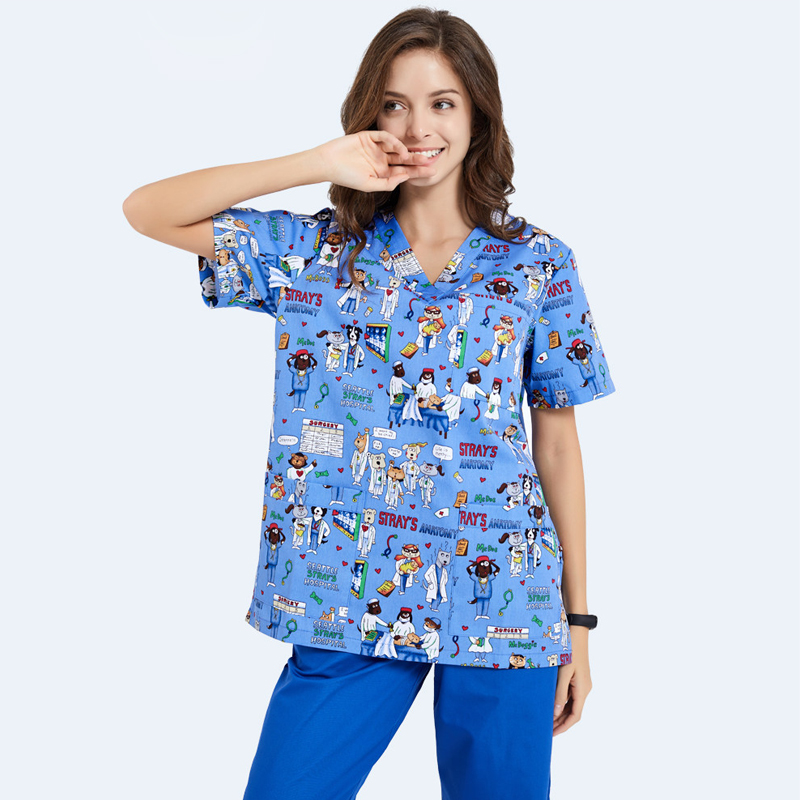 Scrubs Nursing Workwear Women  - Medical Lab Gown 评论和价格