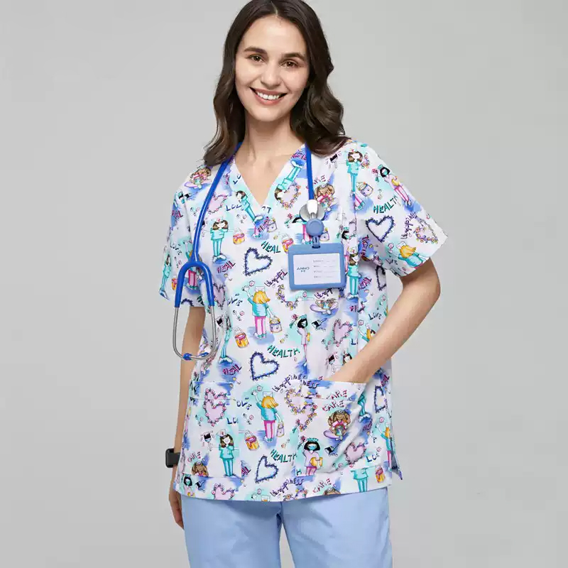 Scrubs Nursing Workwear Women  - Medical Lab Gown 评论和价格